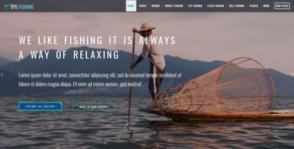 TPG Fishing WordPress Fishing theme